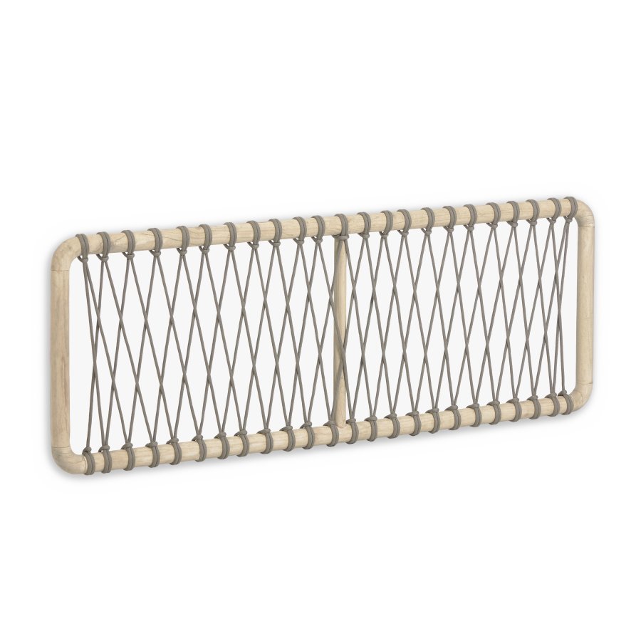 KAVE HOME Aberash hodegjerde - naturlig mindi-tre og gr snor (for 160 cm senger)