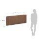KAVE HOME Natesa sengegavl - naturlig kuskinn og teak (for 160 cm senger)