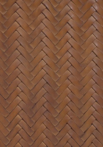 KAVE HOME Natesa sengegavl - naturlig kuskinn og teak (for 160 cm senger)