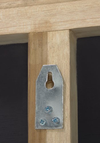 KAVE HOME Natesa sengegavl - naturlig kuskinn og teak (for 160 cm senger)