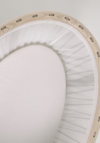 KAVE HOME Leonela vagga med madrass - naturlig ask och rep (97x62)