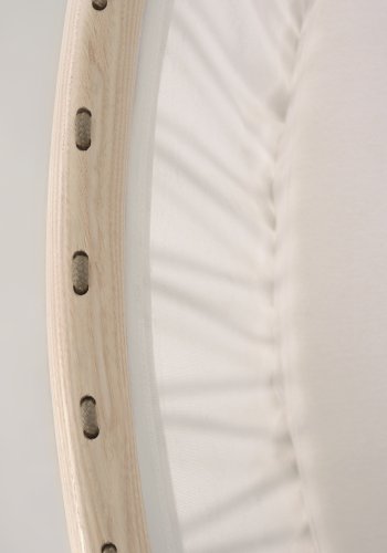 KAVE HOME Leonela vagga med madrass - naturlig ask och rep (97x62)