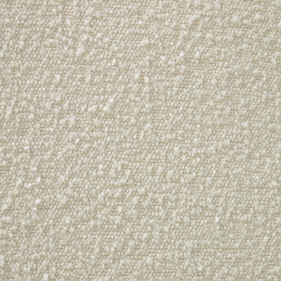 KAVE HOME Adara hvit fleece mosekurv med massiv bk ben 69 x 46 cm