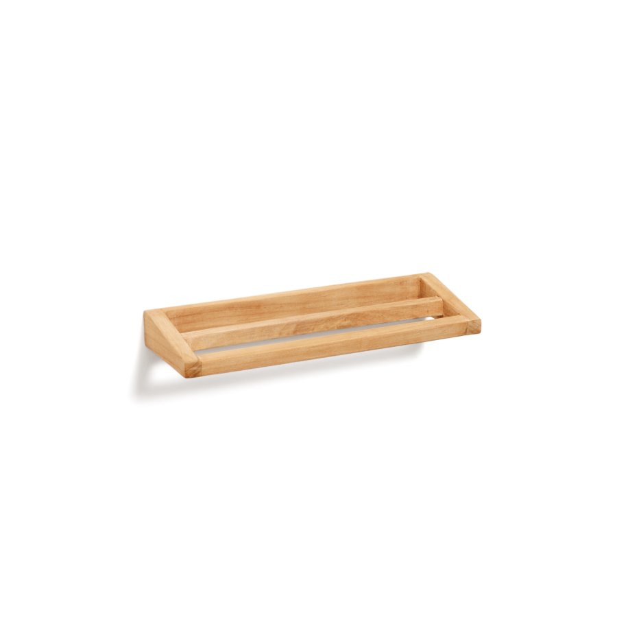 KAVE HOME Kenta hndklehylle i heltre teak, 40 x 5 cm