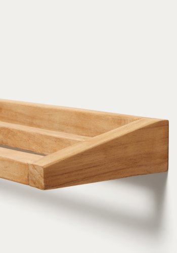 KAVE HOME Kenta hndklehylle i heltre teak, 40 x 5 cm
