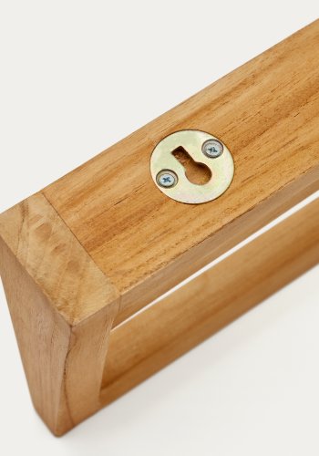 KAVE HOME Kenta hndklehylle i heltre teak, 40 x 5 cm