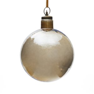 KAVE HOME Piril julkula av brunt tervunnet glas, 25 cm