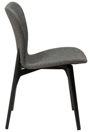 DAN-FORM Paragon spisestuestol - grtt boucléstoff og svart ask