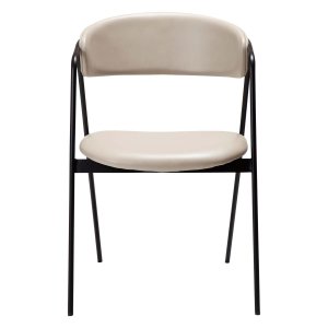 DAN-FORM Swell spisebordsstol - kashmir kunstlder og sort stl