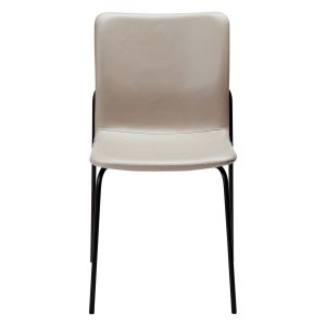 DAN-FORM Woof spisebordsstol - kashmir kunstlder og sort stl