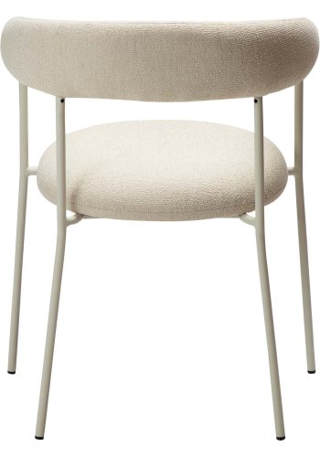 DAN-FORM Plenti lenestol - off-white bouclé-stoff og off-white stl