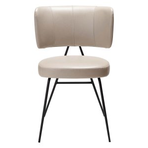 DAN-FORM Roost spisebordsstol - vintage kashmir kunstlder og sort stl