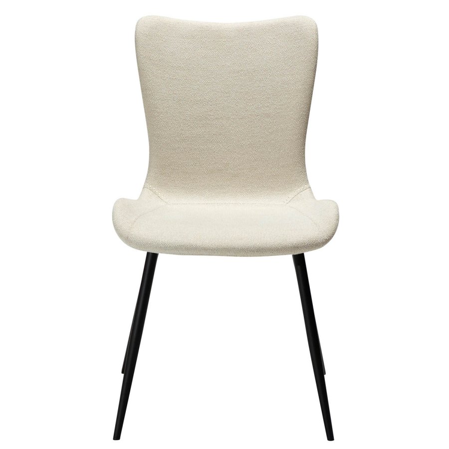 DAN-FORM Medusa spisebordstol - beige boucléstoff og sort stl