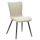 DAN-FORM Medusa spisebordstol - beige boucléstoff og sort stl