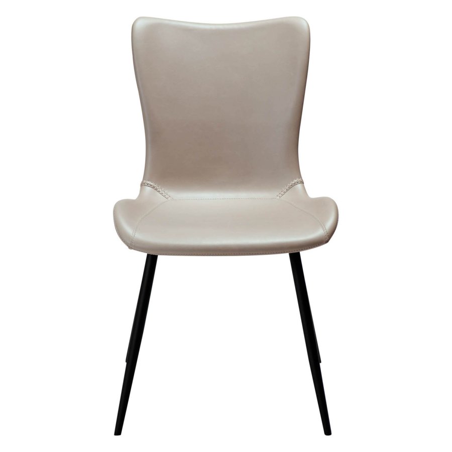 DAN-FORM Medusa spisebordstol - kashmir kunstskinn og sort stl