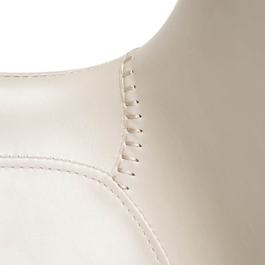 DAN-FORM Medusa spisebordstol - kashmir kunstskinn og sort stl