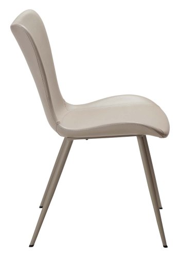 DAN-FORM Medusa spisebordstol - kashmir kunstskinn og kashmirstl