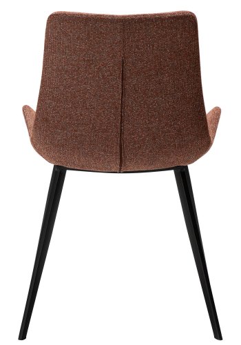 DAN-FORM Hype spisebordstol - rdt boucléstoff og sort stl