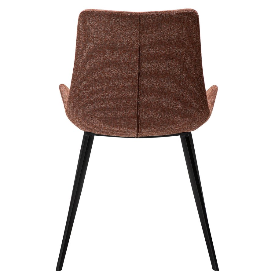 DAN-FORM Hype spisebordstol - rdt boucléstoff og sort stl