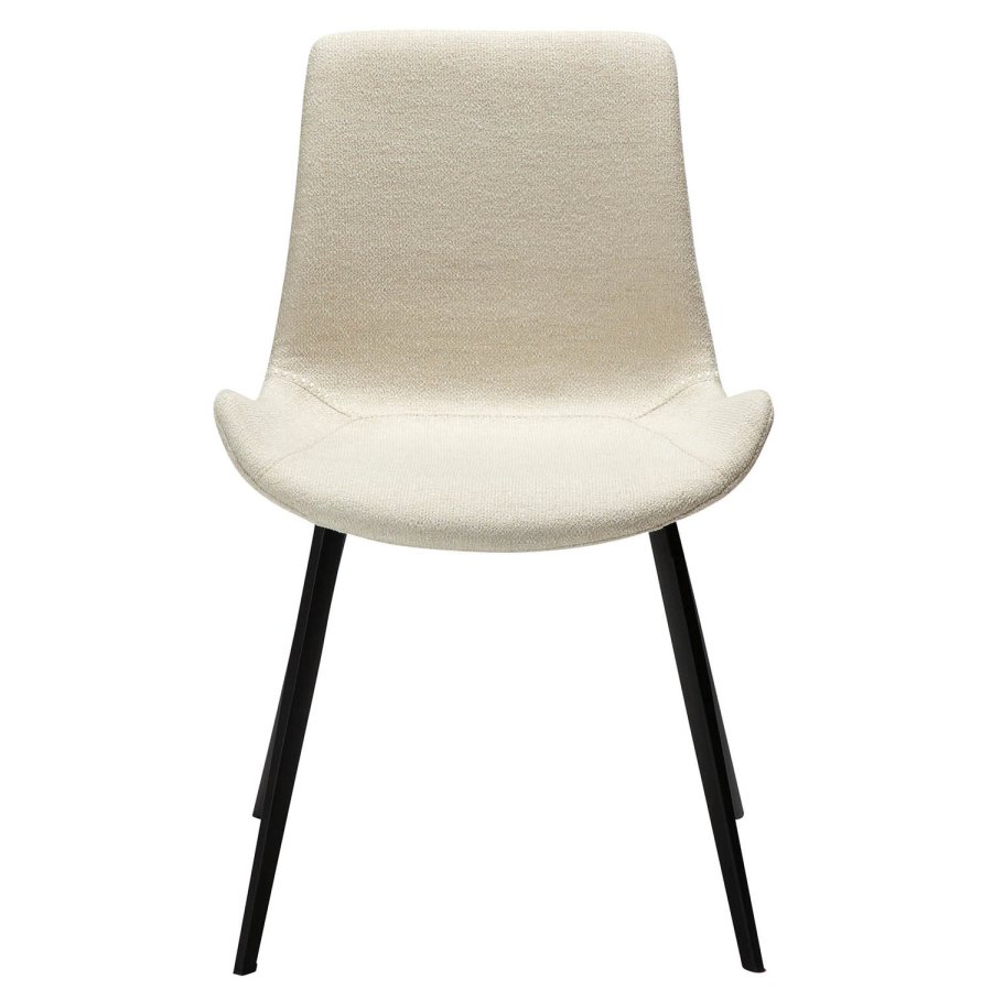 DAN-FORM Hype spisebordstol - beige boucléstoff og sort stl