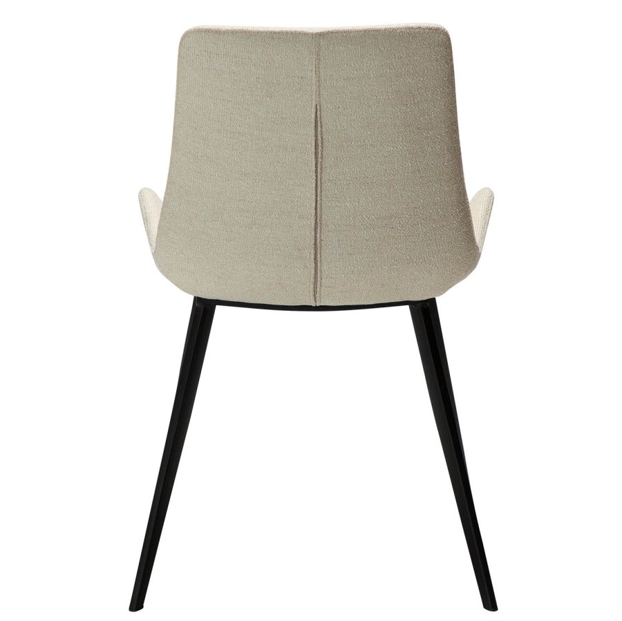 DAN-FORM Hype spisebordstol - beige boucléstoff og sort stl