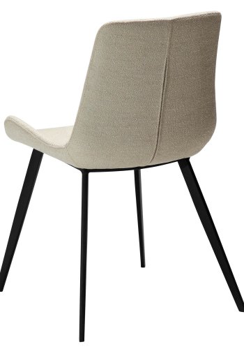 DAN-FORM Hype spisebordstol - beige boucléstoff og sort stl
