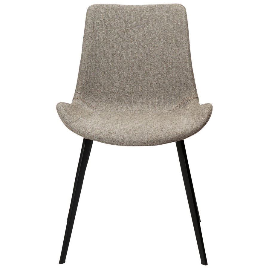 DAN-FORM Hype spisebordstol - ekte bouclé-stoff og sort stl