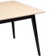 DAN-FORM Yolo Esstisch, rechteckig – weiß gekalktes Eichenfurnier und schwarzes Holz (100x220)