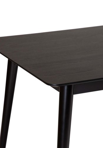 DAN-FORM Yolo Esstisch, rechteckig – schwarzes Eschenfurnier und schwarzes Holz (100x220)
