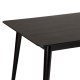DAN-FORM Yolo Esstisch, rechteckig – schwarzes Eschenfurnier und schwarzes Holz (100x220)