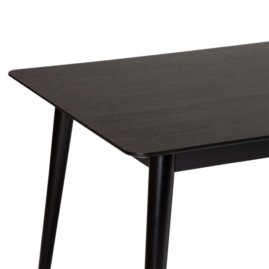 DAN-FORM Yolo Esstisch, rechteckig – schwarzes Eschenfurnier und schwarzes Holz (100x220)