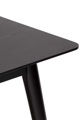 DAN-FORM Yolo Esstisch, rechteckig – schwarzes Eschenfurnier und schwarzes Holz (100x220)