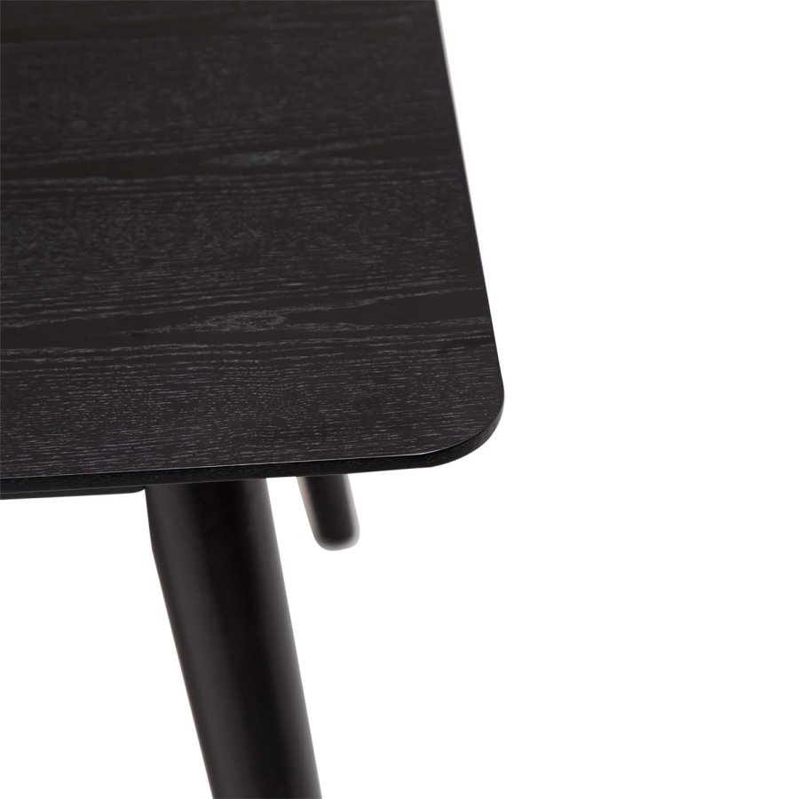 DAN-FORM Yolo Esstisch, rechteckig – schwarzes Eschenfurnier und schwarzes Holz (100x220)