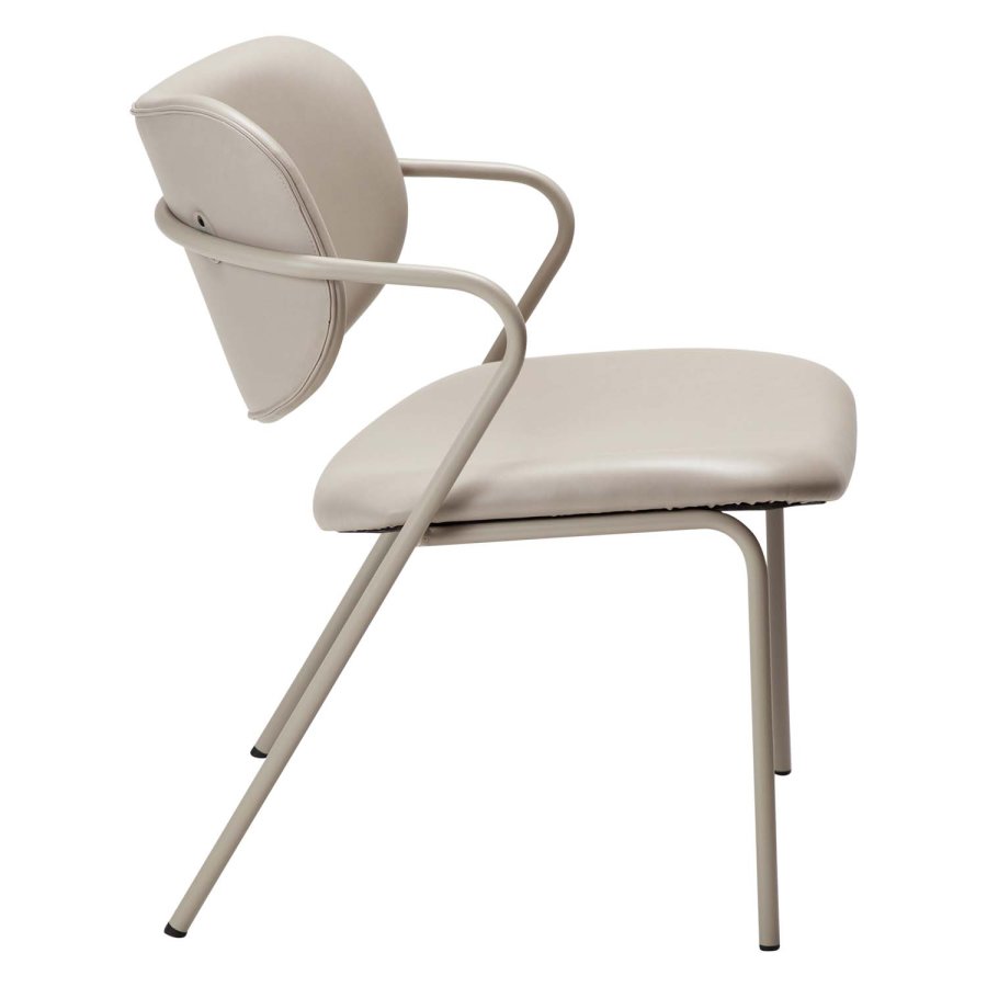 DAN-FORM Zed loungestol, m. armln - kashmir kunstlder og kashmir stl