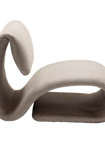 DAN-FORM Dubna loungestol - brun boucl stof