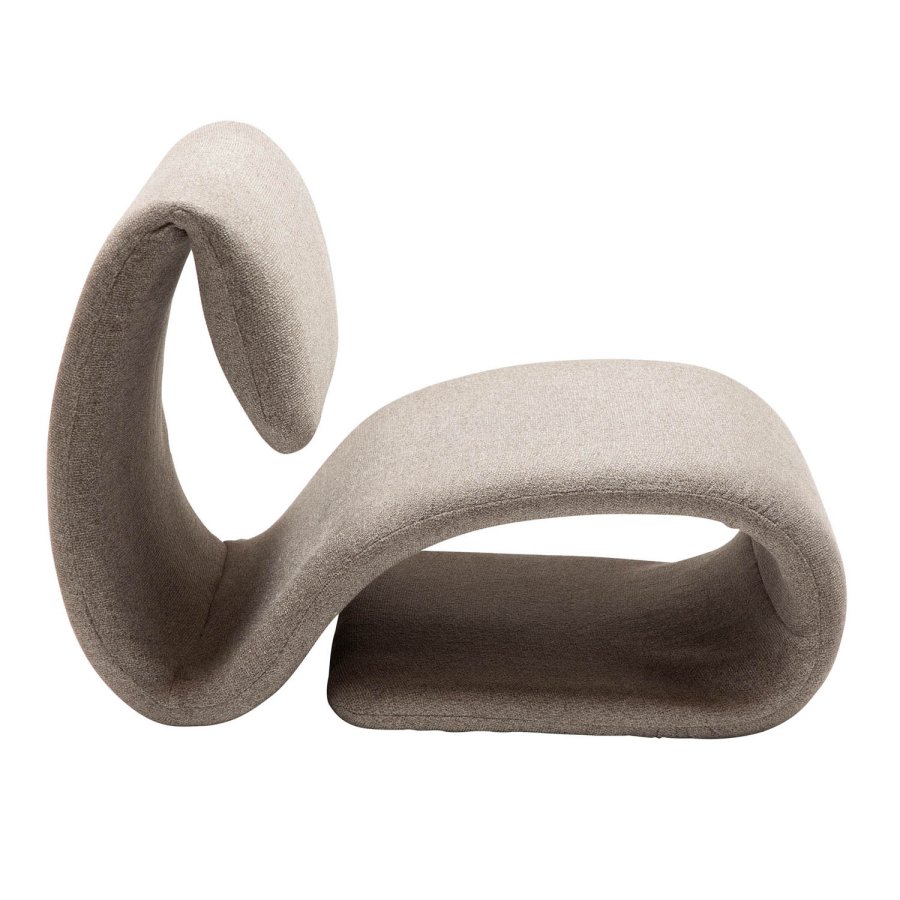 DAN-FORM Dubna loungestol - brun boucl stof