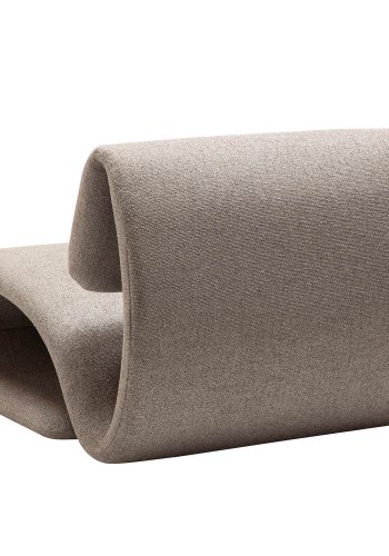 DAN-FORM Dubna loungestol - brun boucl stof