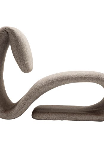 DAN-FORM Dubna loungestol - brun boucl stof