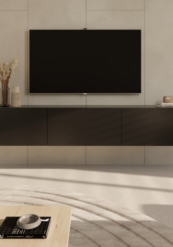 
KOCOT KIDS dallas tv-skap - svart massiv bøk og mdf
