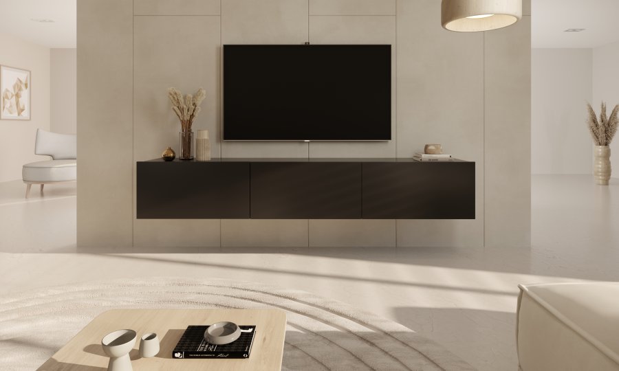 
KOCOT KIDS dallas tv-skap - svart massiv bøk og mdf
