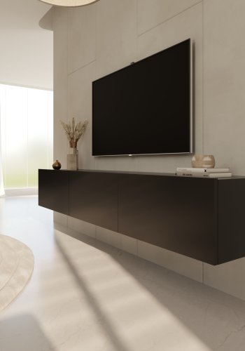 
KOCOT KIDS dallas tv-skap - svart massiv bøk og mdf
