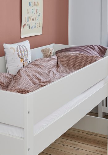 Manis-H Huxie Kinderbett mit Rutsche - 200 cm - 90x200
