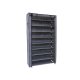 SONGMICS 10-etagers skoreol med st�vt�t afd�kning, opbevaringsskab, organizer med plads til op til 40 par sko, til stue, entr&eacute;, 88 x 28 x 160 cm, gr� RXJ36G