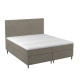 BOBOhome Tidur+ kontinentalseng inkl. overmadrass og sengegavl, 180x200 - sandfarget