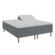 BOBOhome Tidur+ elevasjonsseng inkl. overmadrass, 180x200 - antrasitt