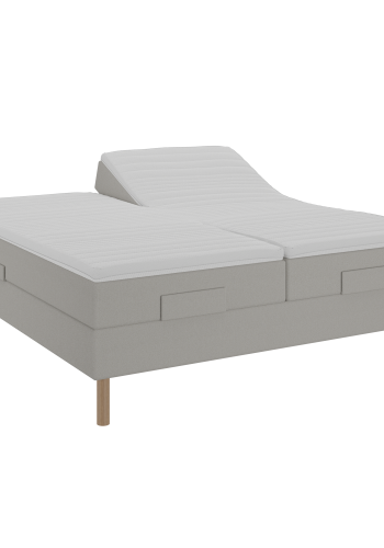 BOBOhome Tidur+ elevasjonsseng inkl. overmadrass, 180x200 - sandfarget