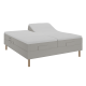 BOBOhome Tidur+ elevasjonsseng inkl. overmadrass, 180x200 - sandfarget