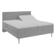 BOBOhome Tidur+ elevasjonsseng inkl. overmadrass og sengegavl, 180x200 - lys gr