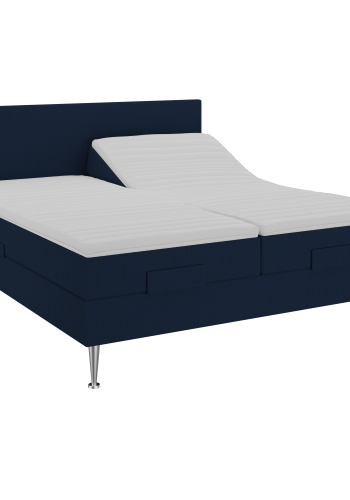 BOBOhome Tidur+ elevasjonsseng inkl. overmadrass og sengegavl, 180x200 - bl