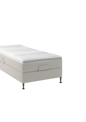 BOBOhome Tidur+ elevasjonsseng inkl. overmadrass, 90x200 - sandfarget